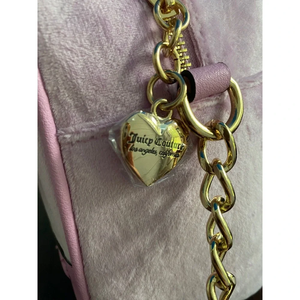 Juicy Couture Urban Heritage Bowler Dusty Purple Heart Crown Bag Crossbody NEW!!